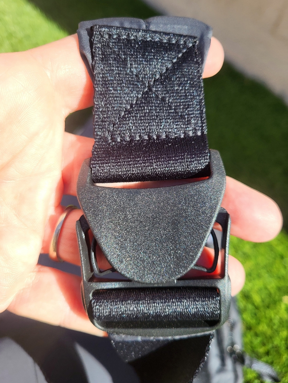 Vera Bradley Disney Black Quilted Sling Backpack with Mickey Mouse Interior. - Picture 16 of 16